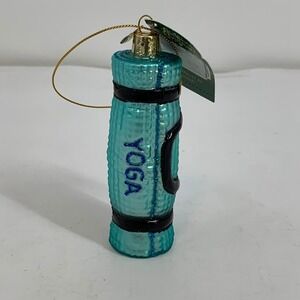Old World Yoga Mat Ornament Glass Traditions Cherish‎ Exercise Decoration